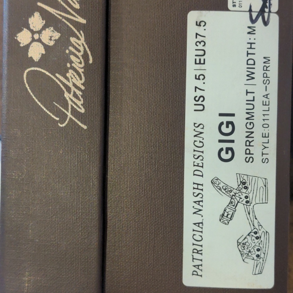 Patricia Nash Designs Gigi Floral Spring Multi Retro 70s Inspired Clog Heels 7.5 - Picture 7 of 7